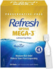 Refresh Optive Mega-3 Lubricant Eye Drops – 30 Single-Use Vials | Advanced Dry Eye Relief(4 Pack)