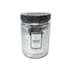 Voluspa Japonica Large Embossed Metallic Glass Jar, Yashioka Gardenia16 oz